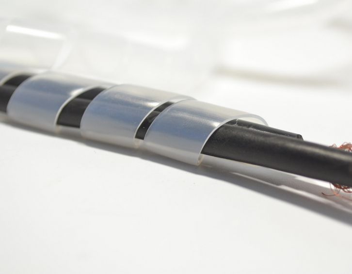 Спираль монтажная 10-7,5 белая (10м) (IEK), уп