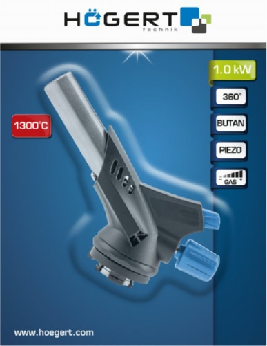 Горелка газовая (360°, 1,0 KВТ, Макс. 1300°C) HOEGERT