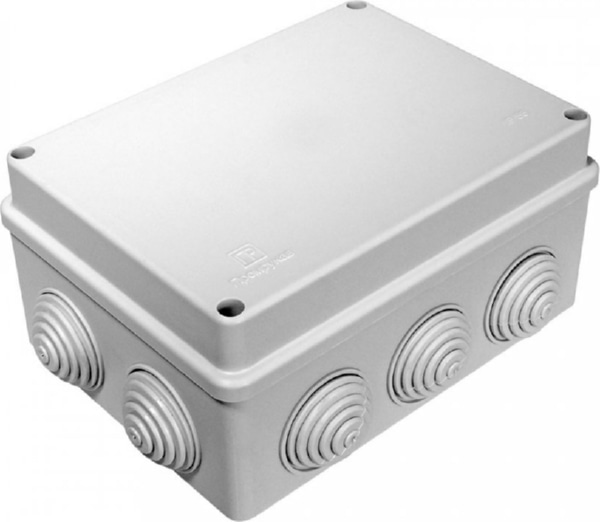 Коробка распред. о/п 150х110х70 IP55 СЕРАЯ атмосферостойкая HF УФ Промрукав (28)