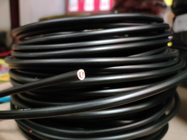 Провод DY 1* 1 (ПВ1) 300/500V (H05V-U) (только бухтами,100м) ЧЕРНЫЙ