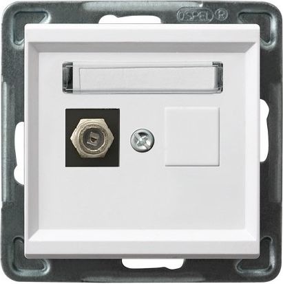 Розетка GPA-1RF/m/00 1097 антенная конечная (без рамки)