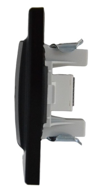 Розетка RJ45 (cat 5e) 1-я чёрная SD-P1015B AWSPRODUCTS