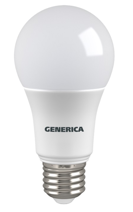 Лампа LED A60 E27 4000К  8Вт 800Lm GENERICA