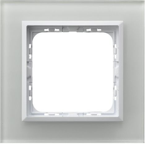 Рамка R-1RGC/31/00 1112 белая одинарная (стекло) тонкая 4мм