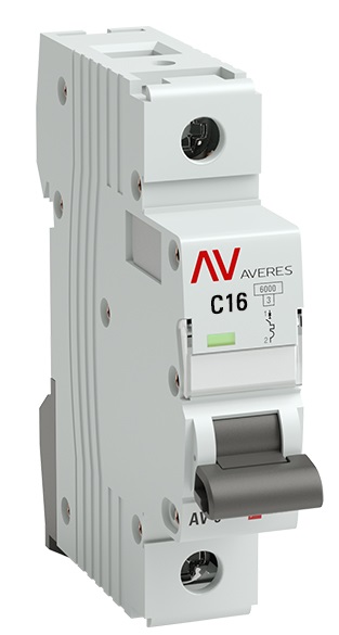 Автоматический выключатель AV-10 1P 16A (C) 10kA EKF AVERES