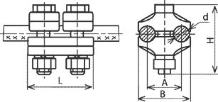 Зажим плашечный ПА-1-1