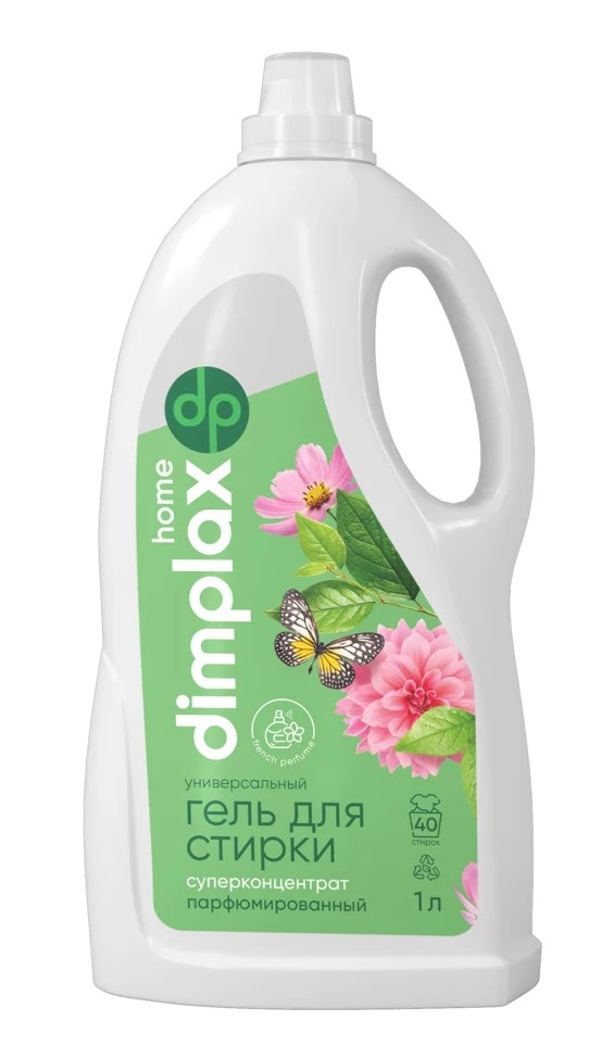Гель для стирки белья парфюмированный 1л Dimplax