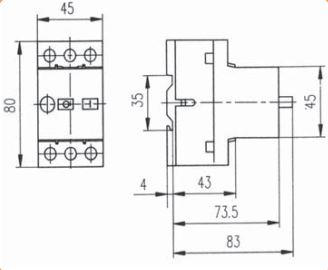 Авт. защиты эл. двигателя MS25-4 (2,5-4A) ETI