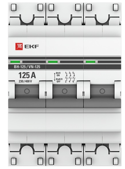 Выключатель нагрузки ВН-125 3P 125А EKF PROxima