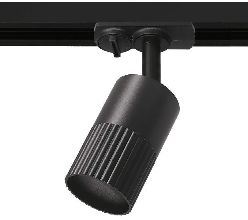 Светильник трековый под лампу GU10 Черный D55x100x160 WOLTA