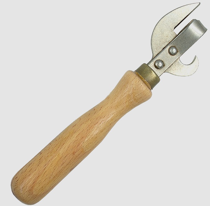 Открывалка универсальная - нож консервный, лакированное дерево Россия 1-300