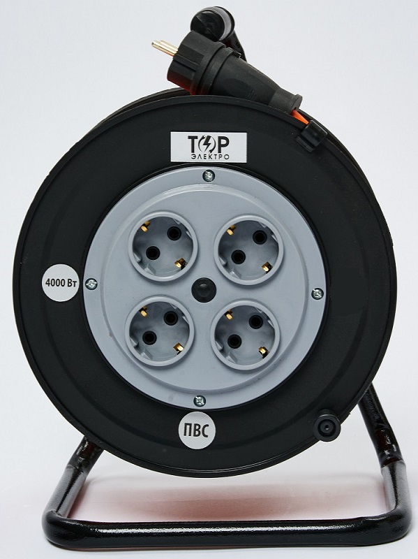 Удлинитель на катушке 4гн. 20м с/з ПВС ТОР