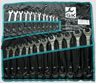 Набор комбинир. ключей 6-32мм (24пр.) тканевая сумка / GK Tools