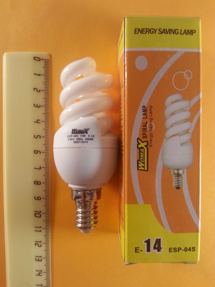 Лампа ESP-04S  11W (E-14) 4000K Womax (100шт.)