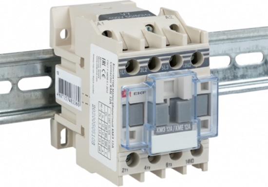 Контактор КМЭ 12А (кат.220В АС, 12А, 5,5кВт, 1но.) EKF
