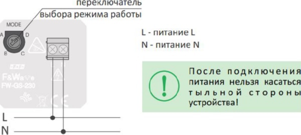 Пульт дистанционного управления FW-GS4-230-W