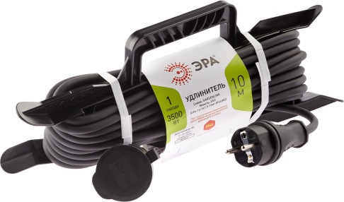 Удлинитель на рамке 1гн. 10м с/з IP44 КГ 3х1,5мм2 UFx ЭРА