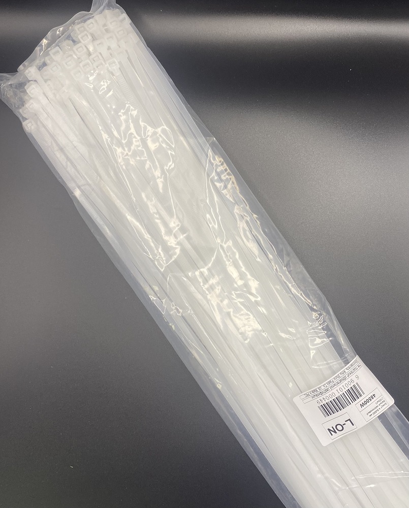 Хомут 4,8*500 белый нейлон (100шт) (L-ON), уп