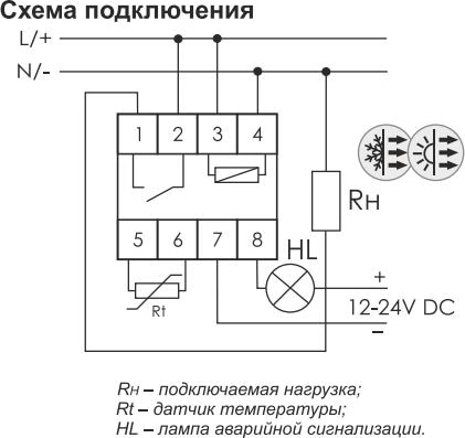 Реле температуры RT-820M-RTC