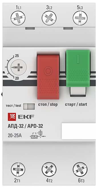 Автоматический выключатель пуска двигателя АПД-32 20-25А 600В, EKF PROxima