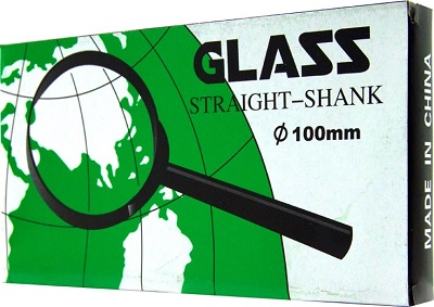 Лупа Glass  100 мм 10/200