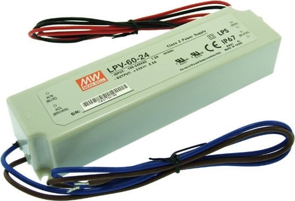Драйвер MeanWell LPV-60-24 24V 60W 2.5A