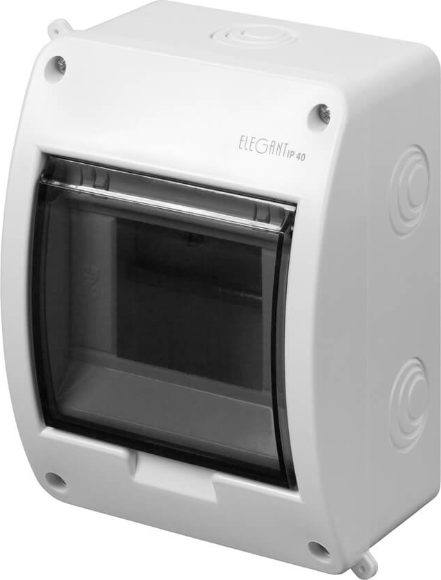 Щит откр. установки ELEGANT RN  1/5 PE+N IP40 BIALY/DYMNY (2401-01)