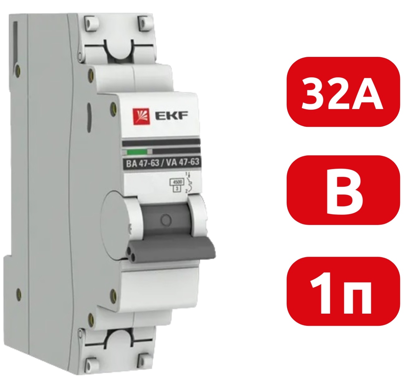 Автоматический выключатель ВА 47-63 B32/1 4.5кА Proxima EKF