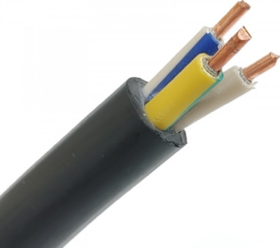 Кабель YKY 3*2,5 (ВВГ, NYY) 0.6/1kV