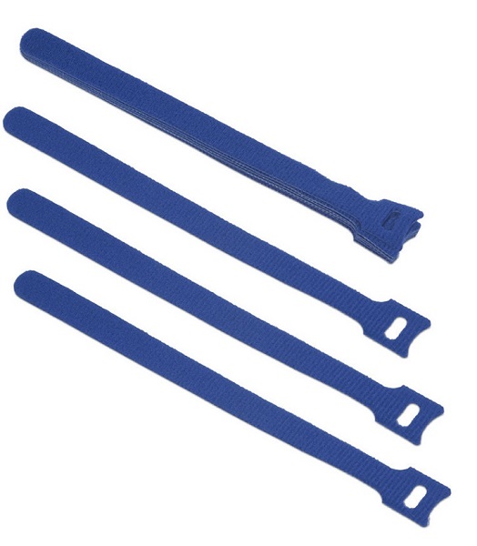 Хомут-липучка с мягкой застежкой 180*14мм, синий (уп. 10шт) RIPO