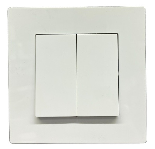 Выключатель 2-кл. белый A-009W "Aura" AWSproducts