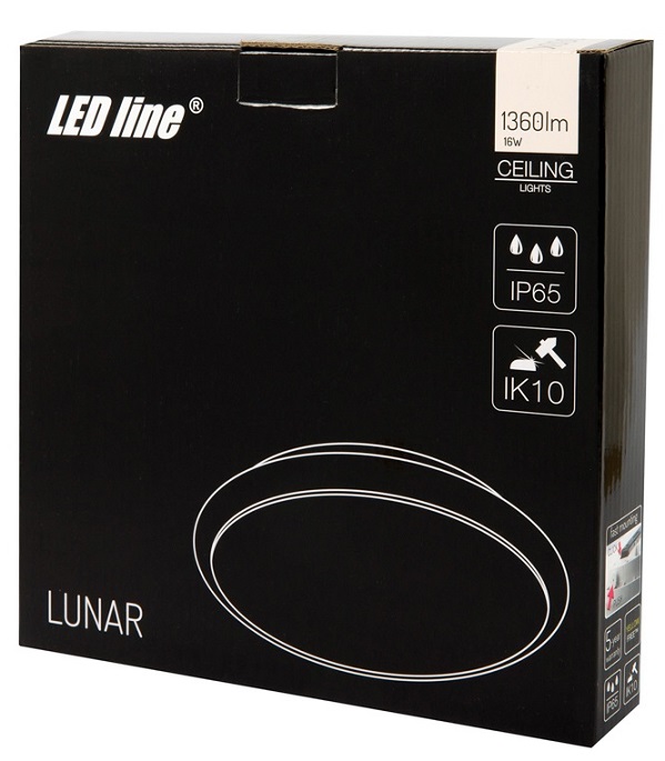 Светильник LED ЖКХ PRIME LUNAR 16W 1360Lm 4000K IP65 круг Ledline