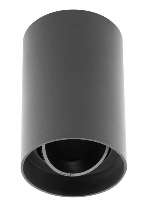 Светильник потолочный RESTO, GU10, O80x125 мм, IP20, чёрный GTV