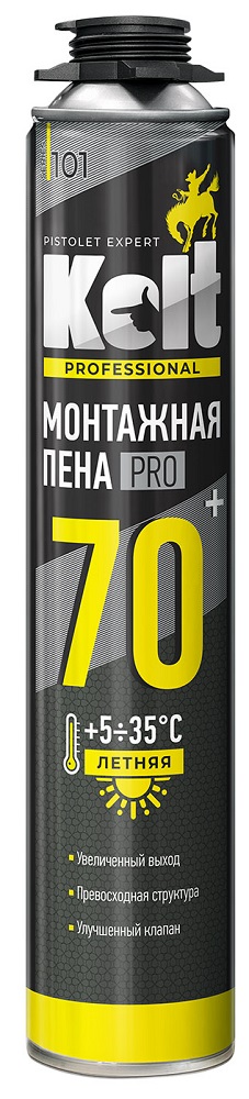 Пена монтажная 70 летняя (проф., 1000гр.) KOLT