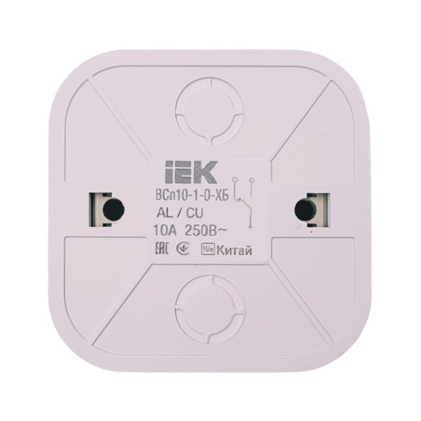Выключатель GLORY ВСп10-1-0-ХБ 1кл проходной 10А 250В, IEK
