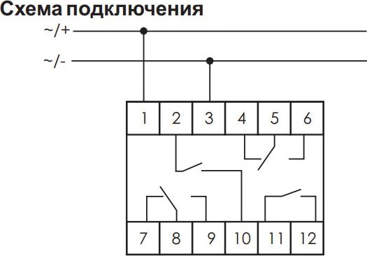 Реле PK-4PZ (24 AC/DC; I=2х8А) F&F