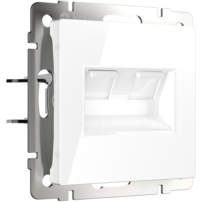 Розетка RJ45 (2-я cat. 5e) Белый WERKEL