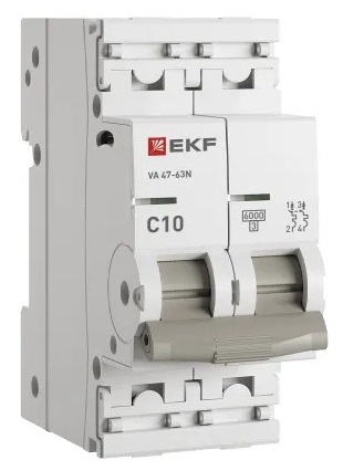 Автоматический выключатель ВА 47-63N C10/2 6кА Proxima EKF (без НДС)