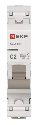 Автоматический выключатель ВА 47-63N C2/1 6кА Proxima EKF