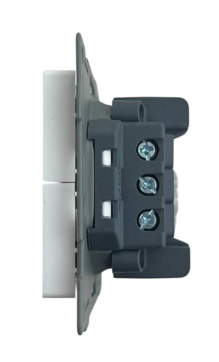 Выключатель жалюзи 2-кл. белый U1A-019 SoftTouch "Uno" AWSproducts