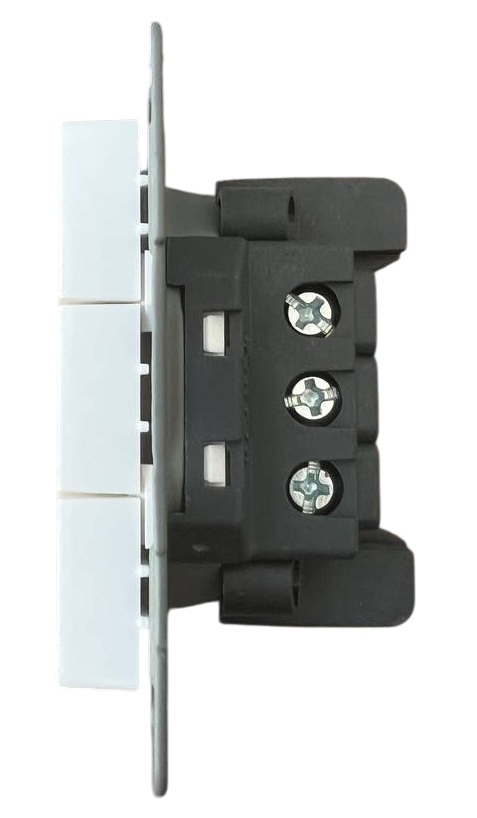 Выключатель 3-кл. белый U1A-003 SoftTouch "Uno" AWSproducts