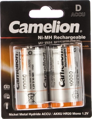Аккумулятор Camelion R20-10000mAh Ni-Mh BL-2 (1,2 В)