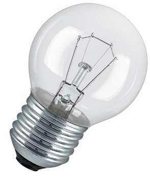 Лампа накаливания "Шар прозрачный" 60 Вт-230 В-Е27 TDM