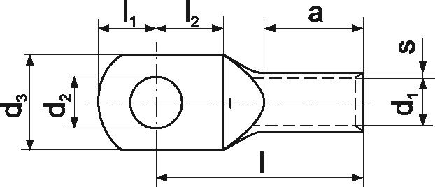 Наконечник медный луженый ТМЛ 2,5-5 KCS (ERKO)