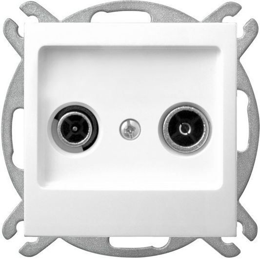Розетка GPA-10YP/M/27 1027 RTV проходная ZAP-10  (без рамки)