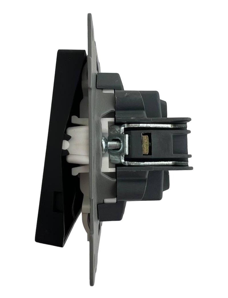 Выключатель жалюзи 2-кл. чёрный U2B-019 SoftTouch "Uno" AWSproducts