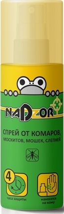 Спрей от комаров и мошек, 100мл  Nadzor (ISK001N)