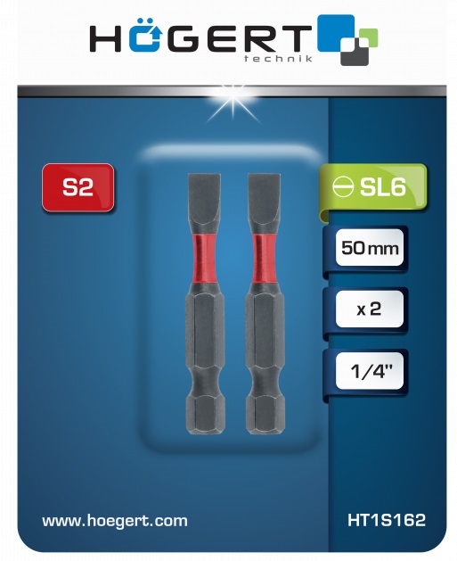 Биты ударные SL 6 50мм (2 шт.) HOEGERT