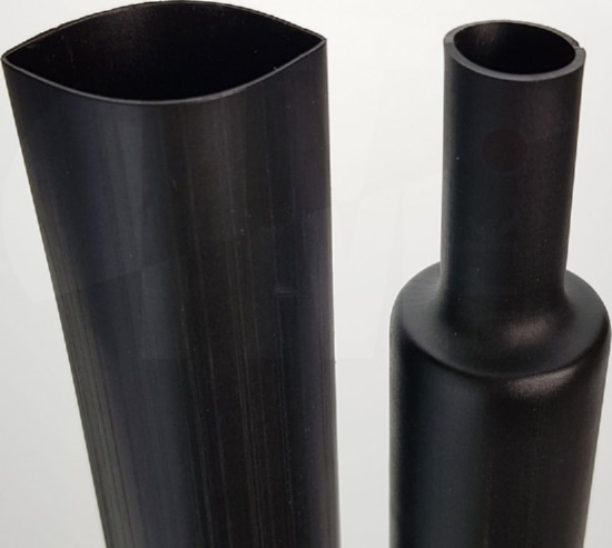 Термоусаживаемая трубка ТТУнг-LS 2/1 черная (1м) (IEK)