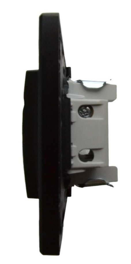 Выключатель 1-кл. чёрный SD-P1001B "Standard" AWSproducts